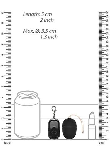 10 speed remote vibrating egg - small - black na Arena.pl