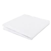 Prześcieradło z gumką na materace do łóżeczek dziecięcych 140x70 cm białe