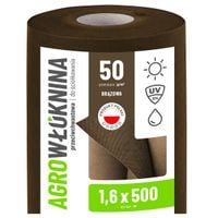 agrowłóknina brązowa 50g/m2 uv 1,6m x 500mb gf agro