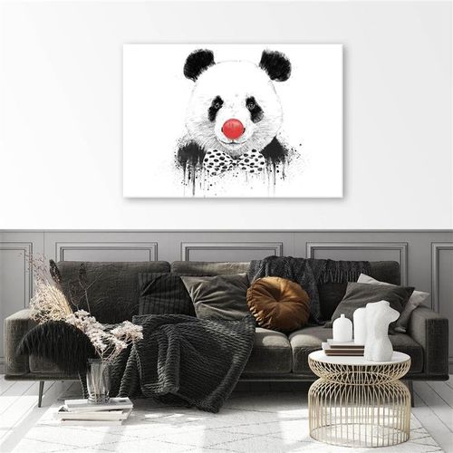 Deco Panel, Panda clown na białym tle 100x70 na Arena.pl