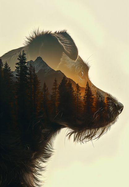 Plakat 68x98cm Psi Duch Lasu zdjęcie 1