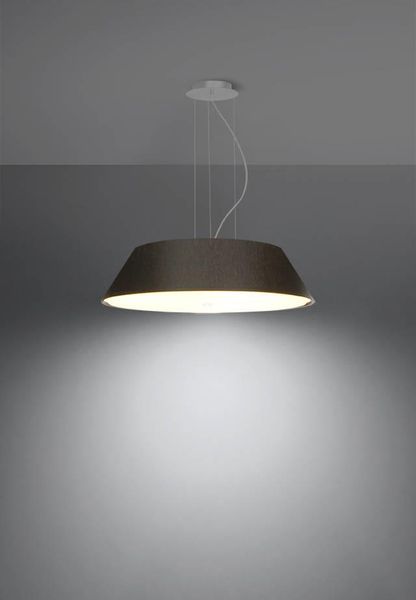 LAMPA wisząca SL.0766 abażurowa OPRAWA zwis okrągły czarny zdjęcie 2