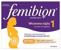 Femibion 1 Wczesna ciąża 28 tabletek
