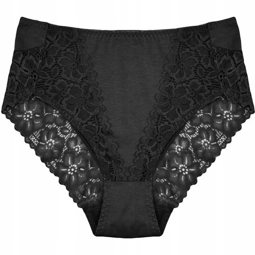 Majtki Damskie Bawełniane Koronkowe Wysoki Stan Wygodne Kobiece 4-PAK XXL na Arena.pl