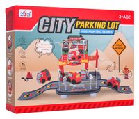 Zestaw Parking Straż Pożarna + Miękkie Pojazdy