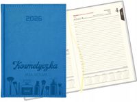 GRAWEROWANY KALENDARZ DZIENNY PLANER A5 2026 ROK Z IMIENIEM KOSMETYCZKA