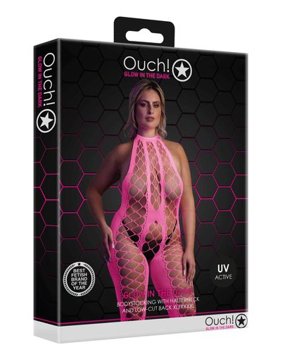 Neonowy Bodystocking Ouch! 835 Pink XS/XL na Arena.pl