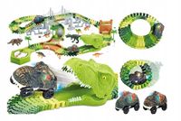 Mega Tor Wyścigowy Dinozaur Park Autko Duży Zestaw Konstrukcyjny 174El.