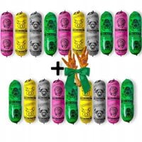 19x1kg Karma dla psa baton SZARPAK 86% mięsa + GRATIS