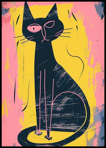 Plakat 64x90cm Kontrastowa Kotka na Arena.pl