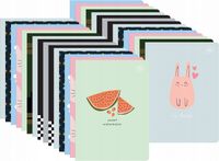 Zeszyt A5 16 Kartek Kratka Mix Wzorów Interdruk x30