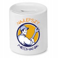 Skarbonka Dla Mechanika Najlepszy Mechanik Prezent Z Nadrukiem Ze Zdjęciem