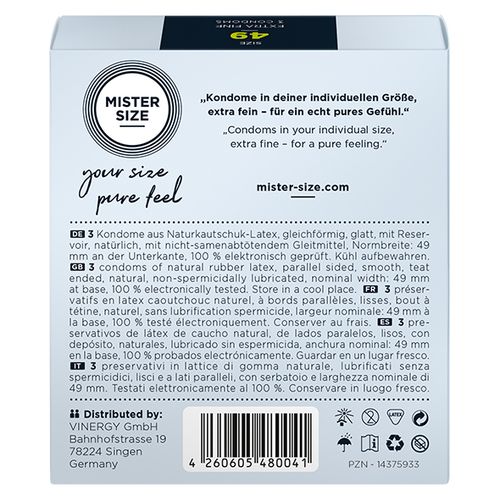 condoms 49 mm 3 pieces mister.size na Arena.pl
