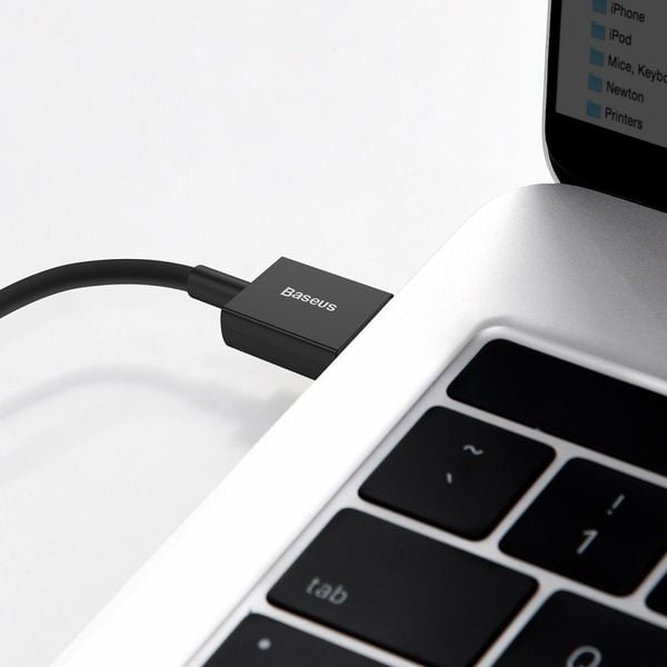 Kabel USB do Lightning Baseus Superior Series, 2.4A, 1m (czarny) zdjęcie 9