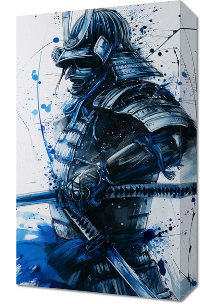 Obraz 30x50cm Samuraj w Błękicie zdjęcie 1
