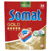 Skuteczne kapsułki tabletki do zmywarki ALL IN ONE 34 szt Somat Gold