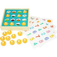 DLA DZIECI GRA PAMIĘCI I UKŁADANKA Z DREWNA