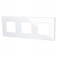 Ramka do gniazdek typ-F potrójna biała lub czarna Kolor - Biały