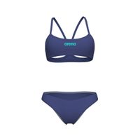 ARENA STROJE PŁYWACKIE WOMEN'S BIKINI BANDEAU SOLID FUTURE DUSK WATER
