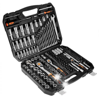 NEO TOOLS Klucze Nasadowe 219 el. 1/4" 1/2" 3/8" Zestaw Narzędzi Walizka