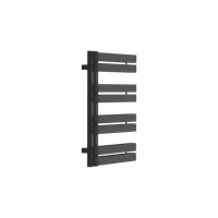 Meteor Side grzejnik łazienkowy asymetryczny 72x50 cm, czarny soft