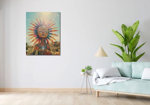 Obraz 70x90cm Słoneczna Medytacja na Arena.pl