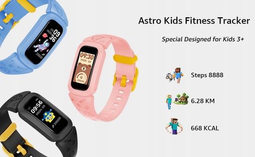 SMARTWATCH MINECRAFT SMARTBAND DLA DZIECI V102 KROKOMIERZ (3 kolory) na Arena.pl