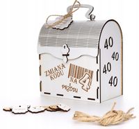 PUDEŁKO NIEZBĘDNIK NA 40 URODZINY KUFEREK PREZENT PAMIĄTKA NIEZBĘDNIK GIFT