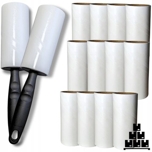 14 x ROLKA ROLKI DO CZYSZCZENIA UBRAŃ włosów sierści 840 listków SILNY KLEJ na Arena.pl