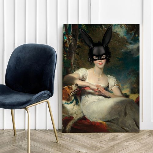 Obraz na płótnie króliczek playboy dolar 70x100 cm na Arena.pl