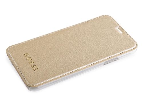 GUESS BOOK IRIDESCENT Apple iPhone X - GOLD na Arena.pl