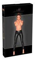 noir handmade legginsy matowe z wysokim stanem czarne s
