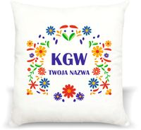 FOTO PODUSZKA koło gospodyń wiejskich KGW + twój tekst grafika nazwa