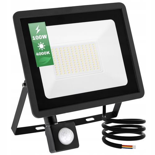 HALOGEN Naświetlacz lampa LED 100W z CZUJNIKIEM RUCHU na Arena.pl