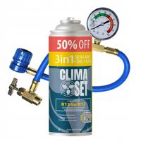 Zestaw do napełniania klimatyzacji 3w1 R134a 626g olej, uszczelniacz