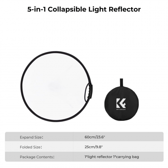 Blenda K&F Concept 5w1 - 60 cm zdjęcie 2