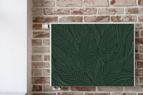 Mata MAGNETYCZNA Grzejnika Rośliny Liście Line-art 100cm x 60cm na Arena.pl