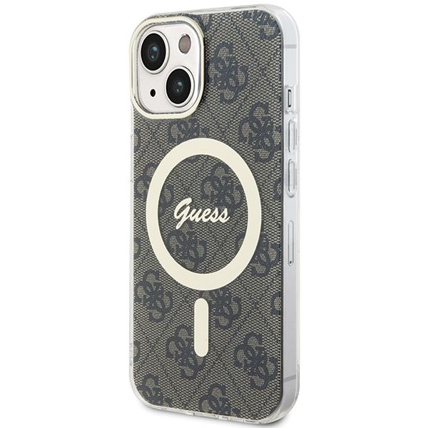 Etui Guess do iPhone 15, iPhone 14, iPhone 13, Brązowy, MagSafe zdjęcie 2