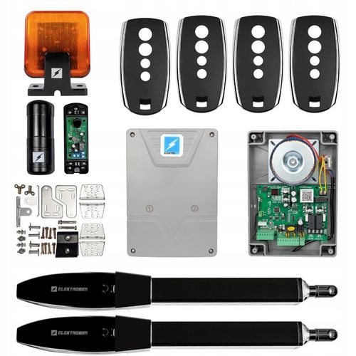 Zestaw napęd automat do bramy dwuskrzydłowej 600kg ETM-01 Fortis + 4 na Arena.pl