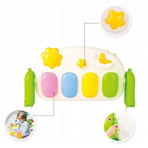 MATA EDUKACYJNA DUŻA INTERAKTYWNA PIANINKO 3w1 DLA DZIECI na Arena.pl