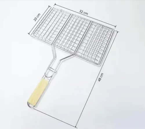 RUSZT STALOWY SIATKA DO GRILLOWANIA RYBY MIĘSA NA GRILLA BBQ 32x20cm na Arena.pl