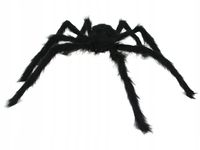 DUŻY PLUSZOWY PAJĄK ŚREDNICA 80 CM CZARNY