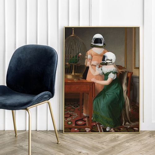 Plakat kosmos astronauci pop art 29,7x42 cm A3 na Arena.pl