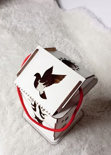 LAMPION ADWENTOWY NA RORATY BIAŁY PODŚWIETLANY na Arena.pl