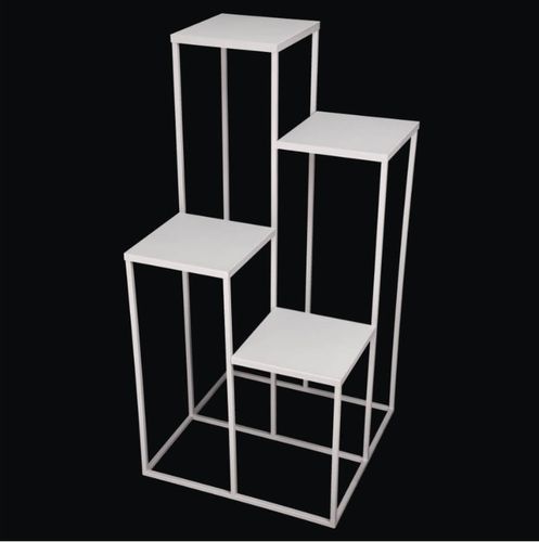 Nowoczesny Kwietnik Loft SREBRNY SIMPLE 12 070/K-12-4K-100S na Arena.pl