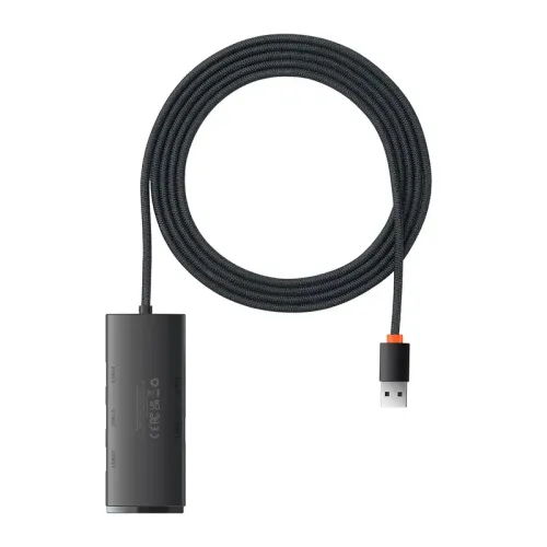 hub 4w1 baseus lite series usb do 4x usb 3.0 2m (czarny) na Arena.pl