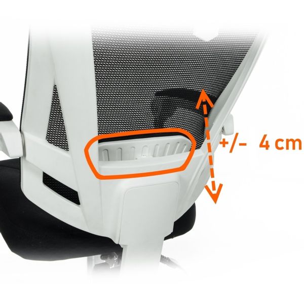 Fotel biurowy 8606 Biały zdjęcie 5