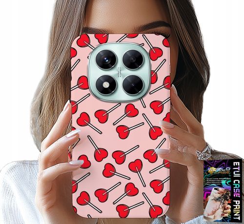 ETUI DO XIAOMI NOTE 14 PRO 5G - KOBIECE, MODNE WZORY LIZAKI W SERCA CASE na Arena.pl