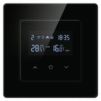 Inteligentny Termostat Obciążalny Ogrzewanie 16A Czarny WiFi TUYA PSMART