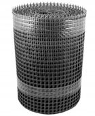 SIATKA RABATOWA PLASTIKOWA OCZKO 15 x 15 mm 0,4 x 50 m CZARNA PCV OGRODOWA